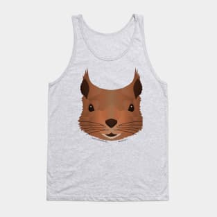 Baby Red Squirrel Face Tank Top